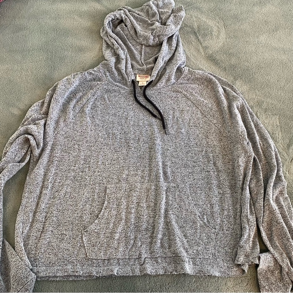 Mossimo Gray light Hoodie shirt size Medium Women